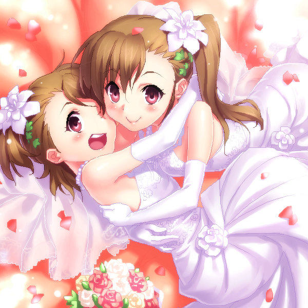 futami mami and futami ami (idolmaster) drawn by zen_(kamuro)