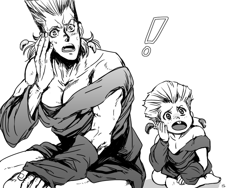 jean pierre polnareff (jojo no kimyou na bouken and 1 more) drawn by emiko