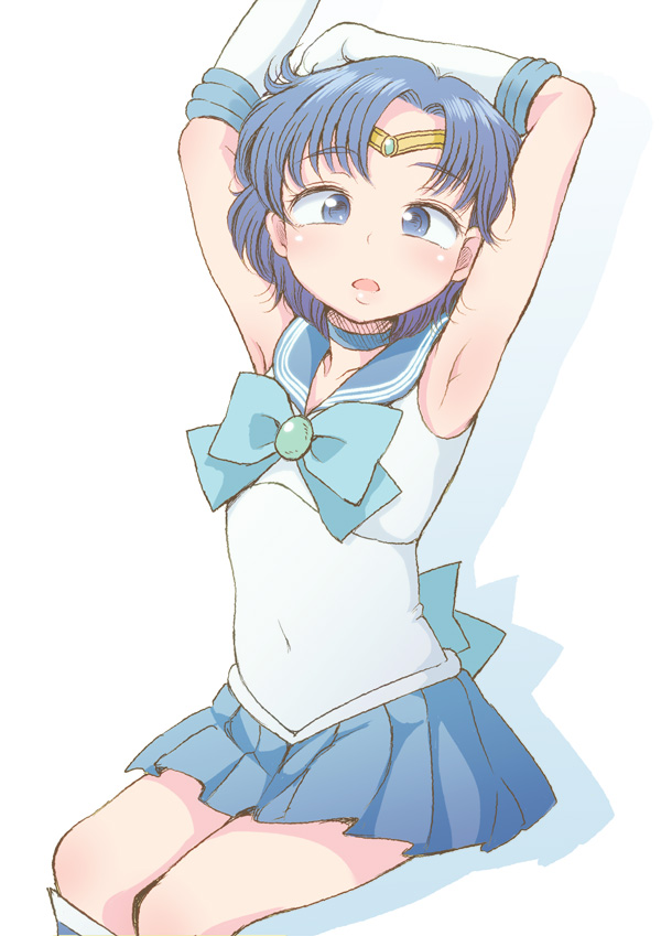 mizuno ami and sailor mercury (bishoujo senshi sailor moon) drawn by mochimomomo