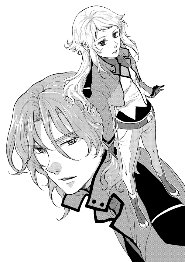 lockon stratos, anew returner, and lyle dylandy (gundam and 1 more) drawn by higi_(rodriguez)