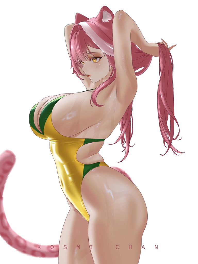 raora panthera (hololive and 1 more) drawn by kosmi_chan