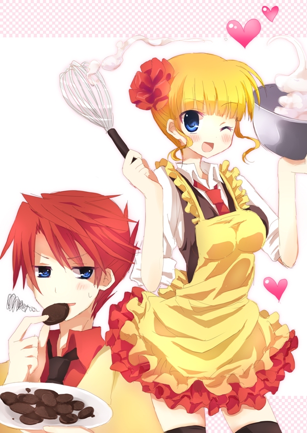 beatrice and ushiromiya battler (umineko no naku koro ni) drawn by hinase_haruka