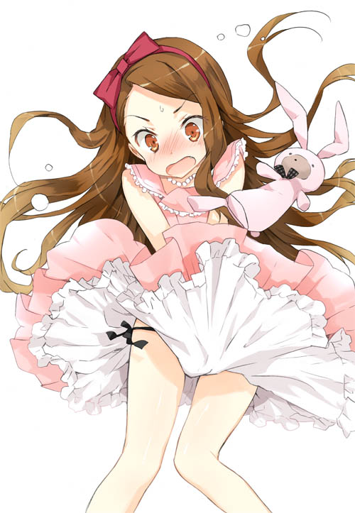 minase iori and usa-chan (idolmaster and 1 more) drawn by cuteg
