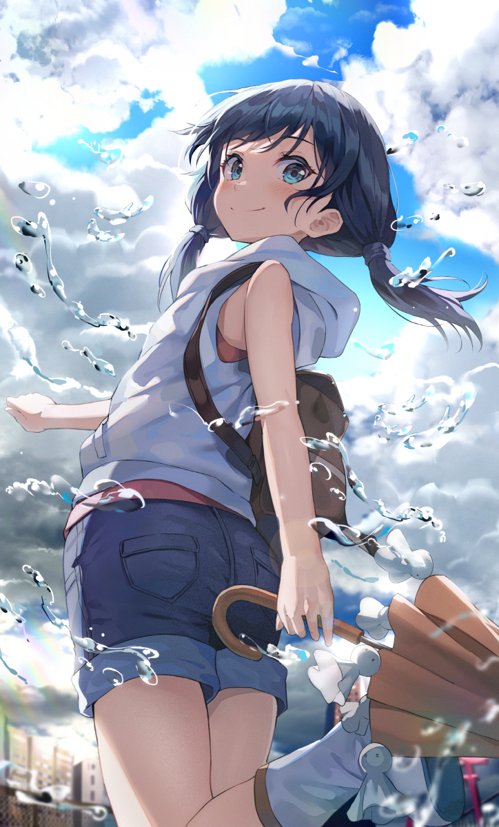 amano hina (tenki no ko) drawn by huwari_(dnwls3010)