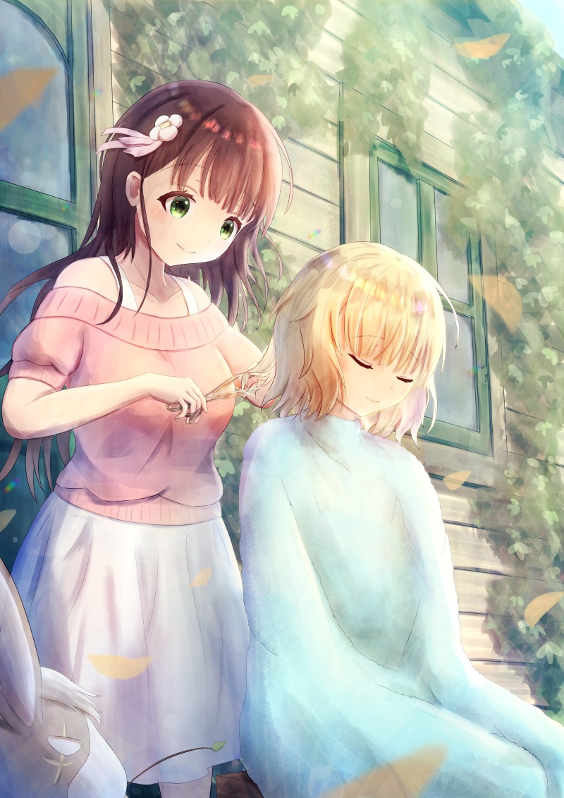 kirima syaro and ujimatsu chiya (gochuumon wa usagi desu ka?) drawn by 10ml