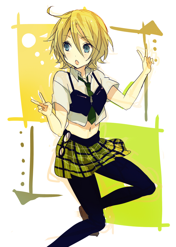kagamine rin (vocaloid and 1 more) drawn by ousaka_nozomi