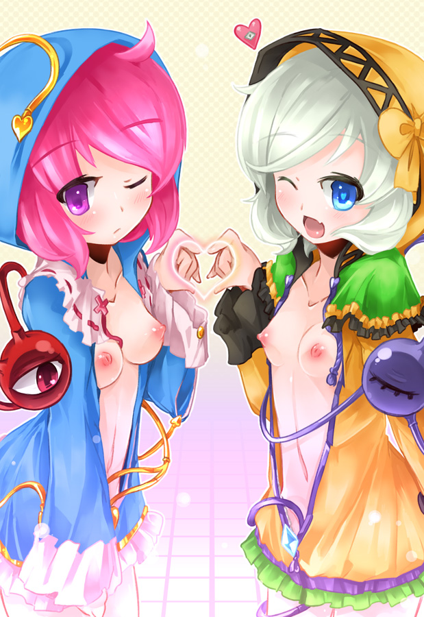 komeiji koishi and komeiji satori (touhou) drawn by naik