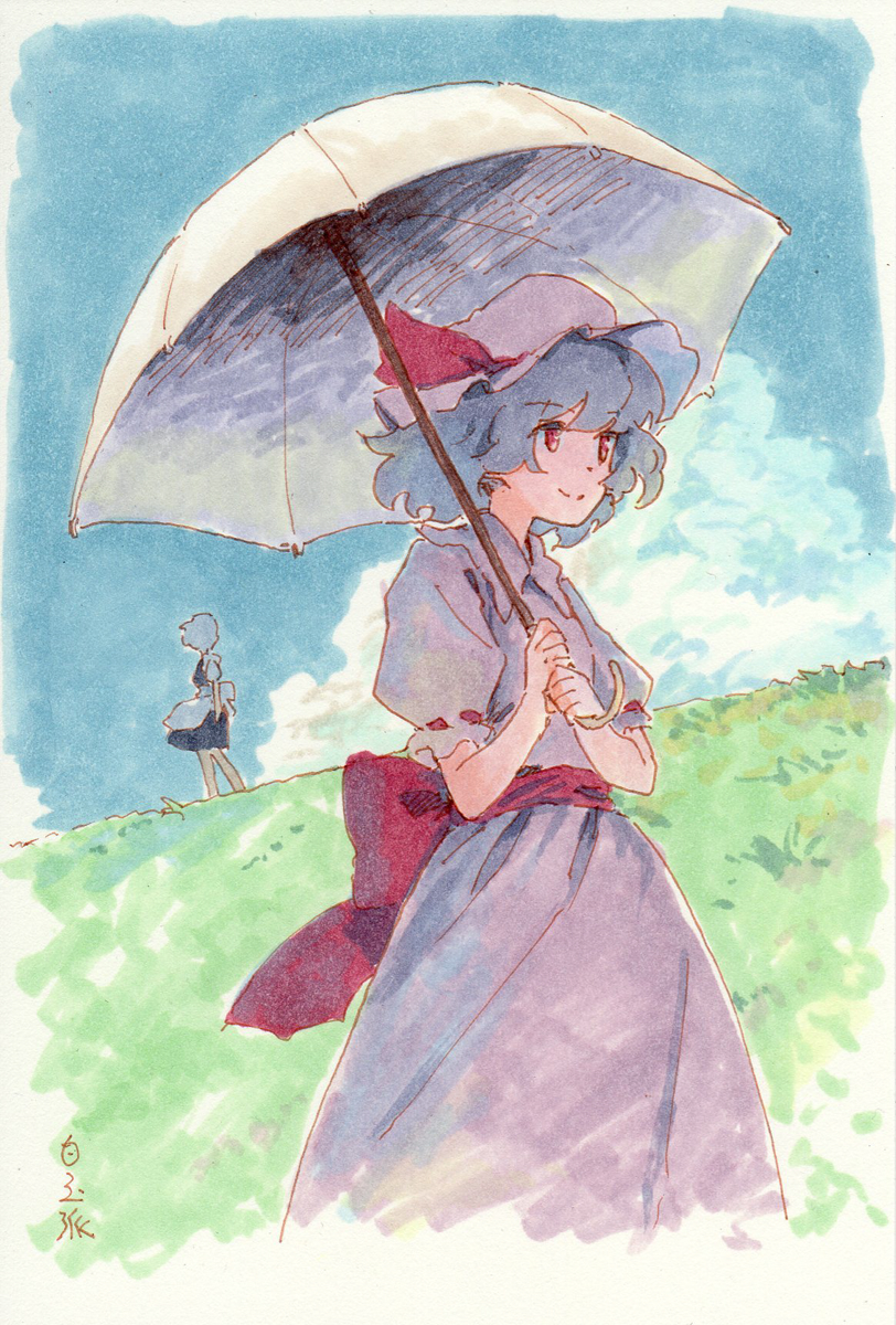 remilia scarlet and izayoi sakuya (touhou) drawn by shiratama_(hockey)