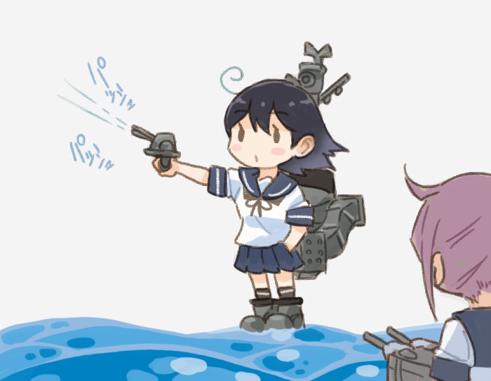 ushio and akebono (kantai collection and 2 more) drawn by saiguchi_otoufu