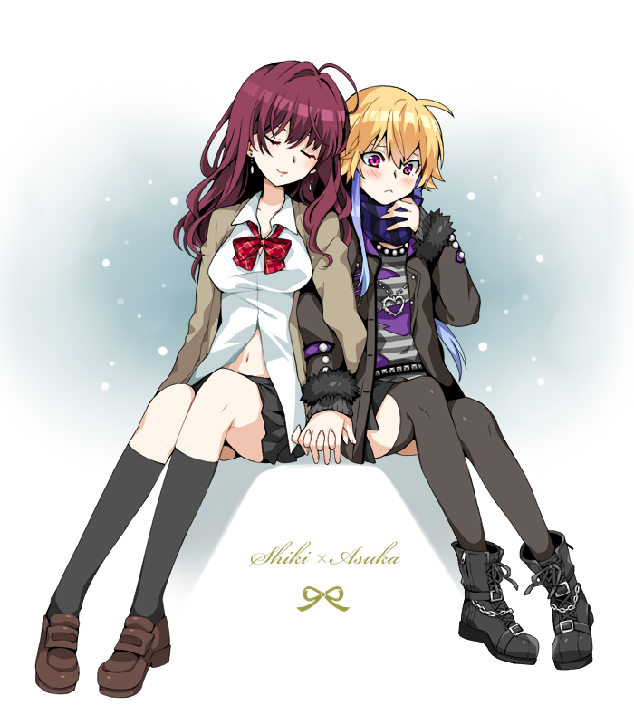 ichinose shiki and ninomiya asuka (idolmaster and 1 more) drawn by sgawarananto