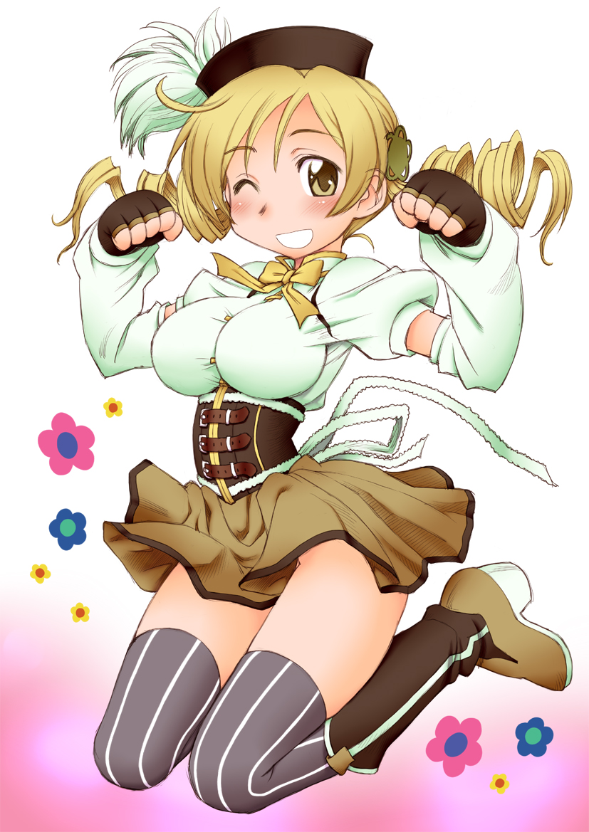 tomoe mami (mahou shoujo madoka magica) drawn by neriwasabi
