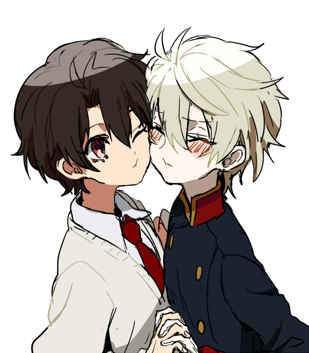 slaine troyard and kaizuka inaho (aldnoah.zero) drawn by tamaon