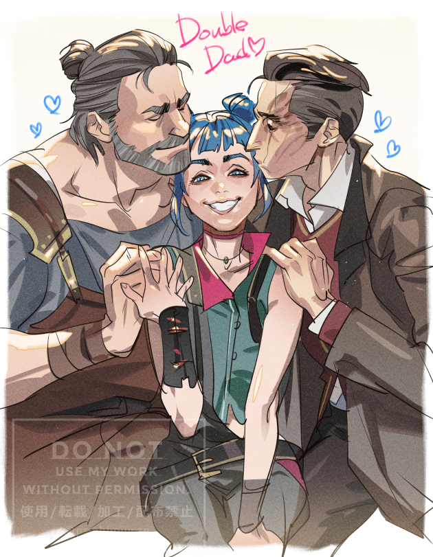 jinx, silco, vander, and powder (league of legends and 1 more) drawn by tatsumi_(psmhbpiuczn)