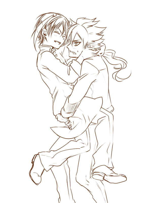 hakuryuu and shuu (inazuma eleven and 1 more) drawn by zuwai_kani