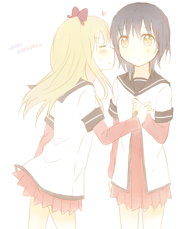toshinou kyouko and funami yui (yuruyuri) drawn by sakuranbo_remi