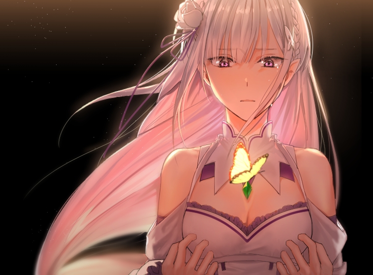 emilia (re:zero kara hajimeru isekai seikatsu) drawn by dpdms1534