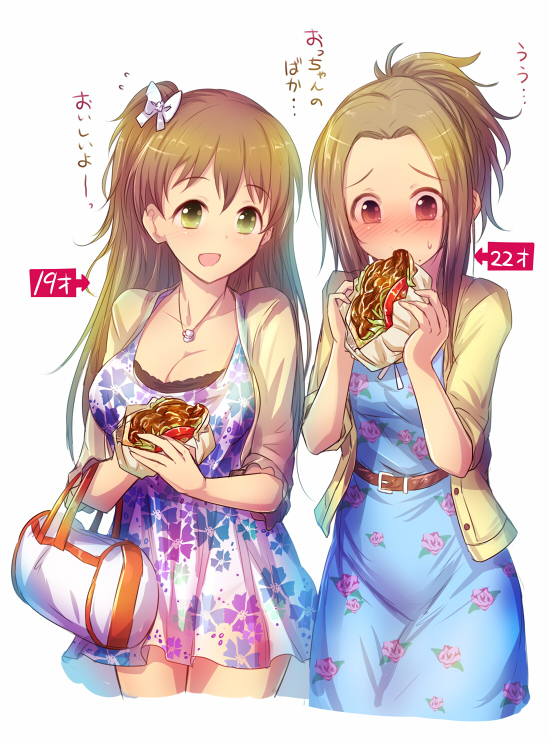 makihara shiho and manabe itsuki (idolmaster and 1 more) drawn by kara_(color)