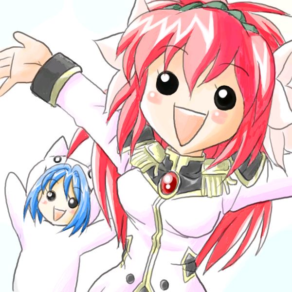 milfeulle sakuraba and mint blancmanche (galaxy angel and 1 more)