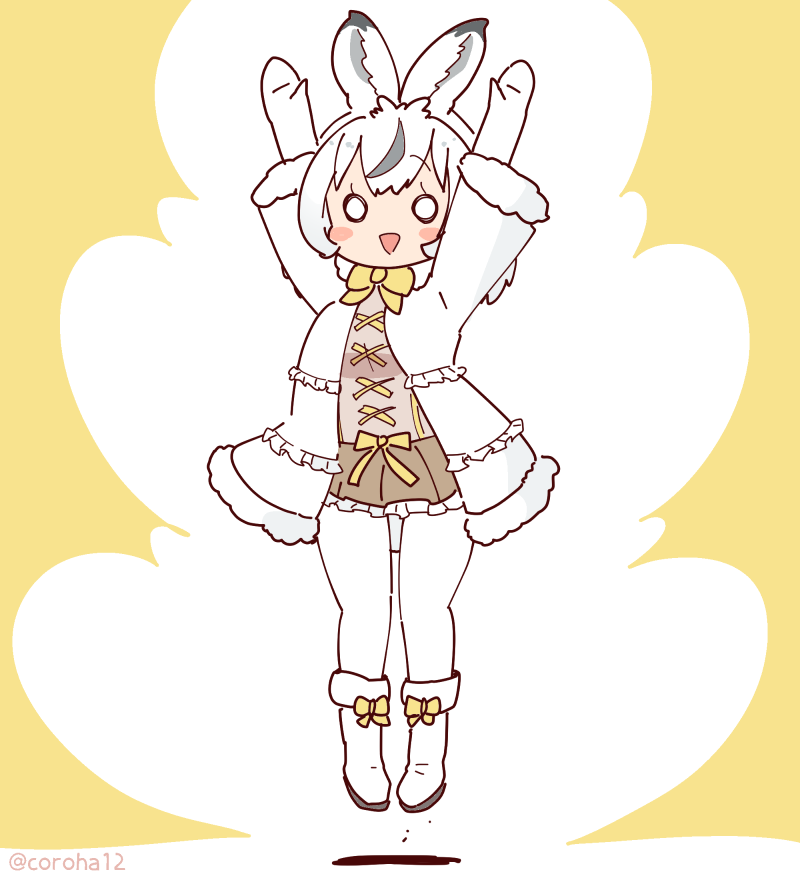 ezo mountain hare (kemono friends and 1 more) drawn by coroha