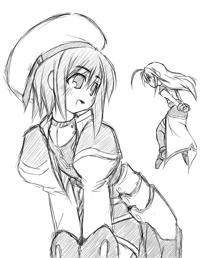 yagami hayate and reinforce zwei (lyrical nanoha and 1 more) drawn by yuuka_(o.t.kingdom)