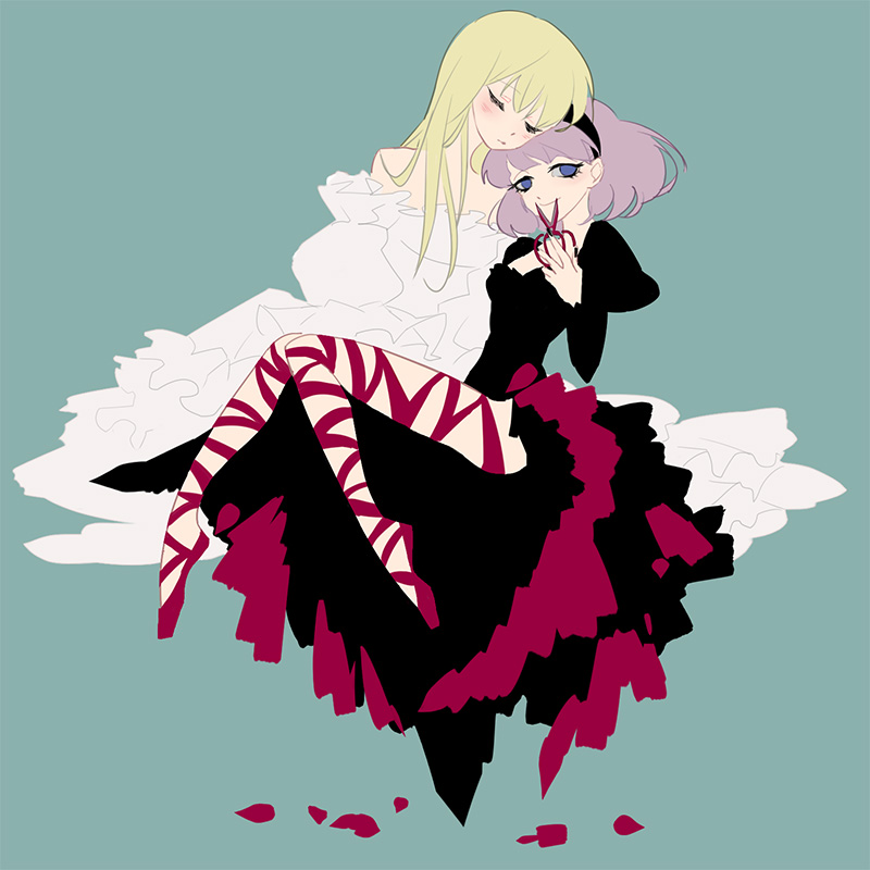 asseylum vers allusia and lemrina vers envers (aldnoah.zero) drawn by chino_kawashiku