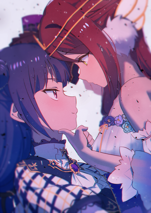 tsushima yoshiko and sakurauchi riko (love live! and 1 more) drawn by sellel