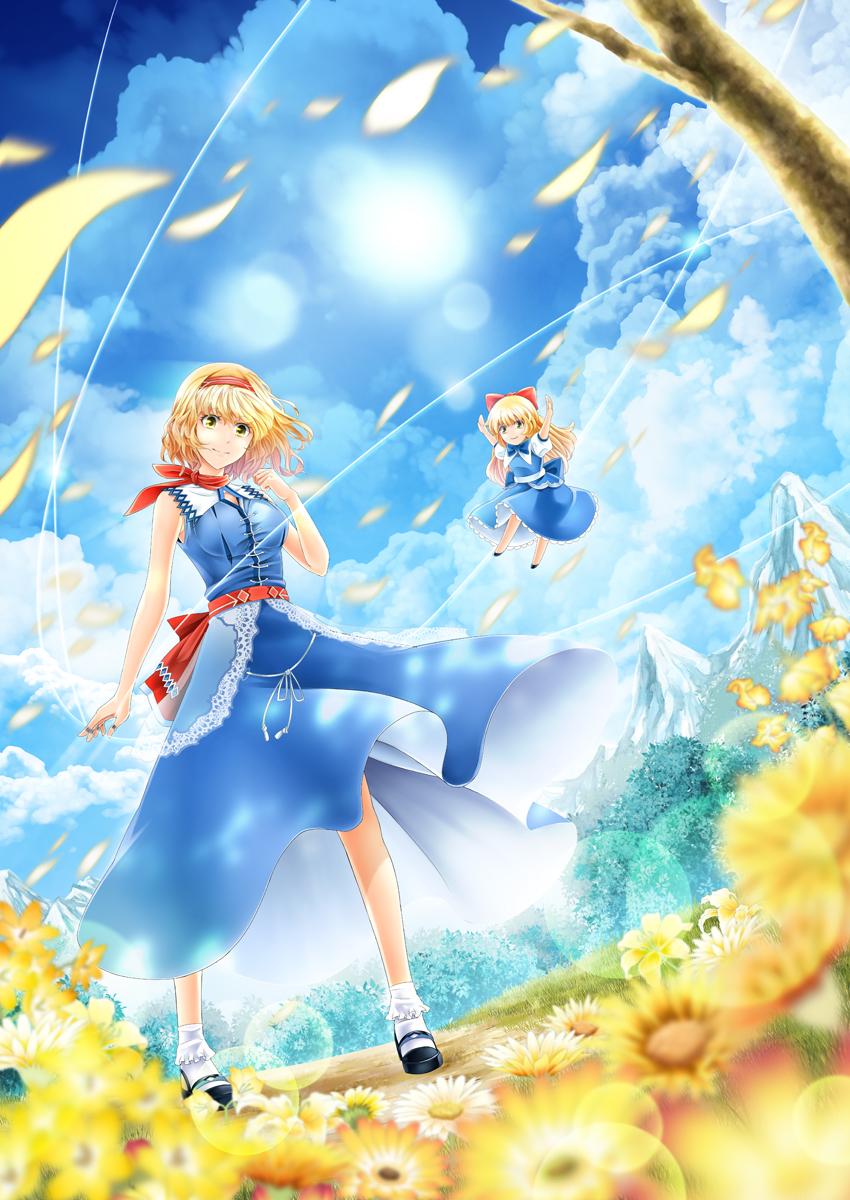 alice margatroid and shanghai doll (touhou) drawn by arkatopia