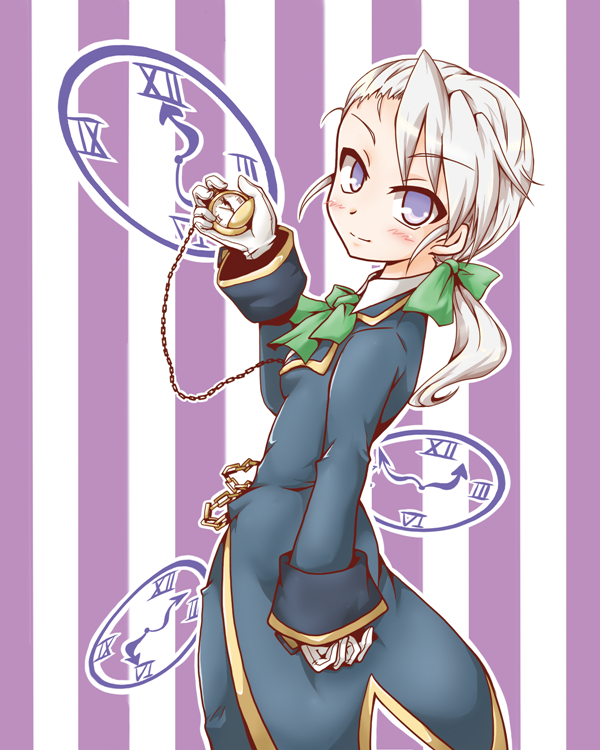 izayoi sakuya and valkenhayn r. hellsing (touhou and 1 more) drawn by neko_yume