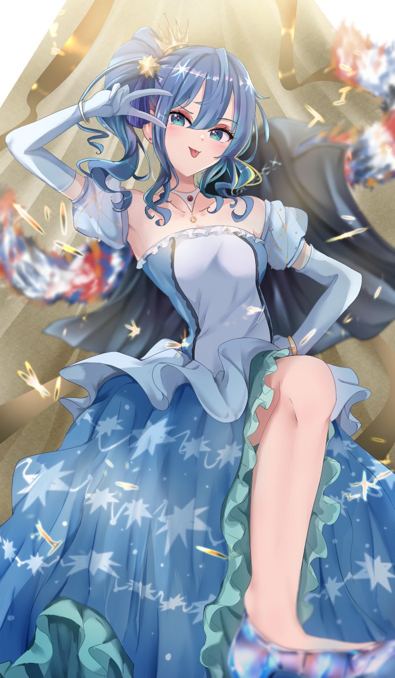 hoshimachi suisei (hololive and 1 more) drawn by sasai_tuki