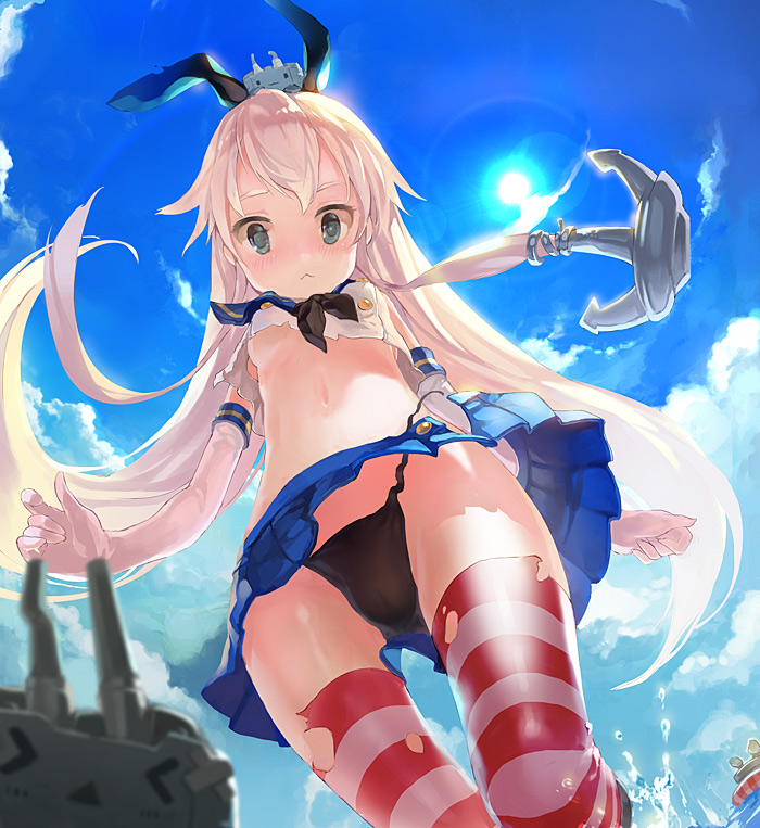 shimakaze and rensouhou-chan (kantai collection) drawn by ritsuki