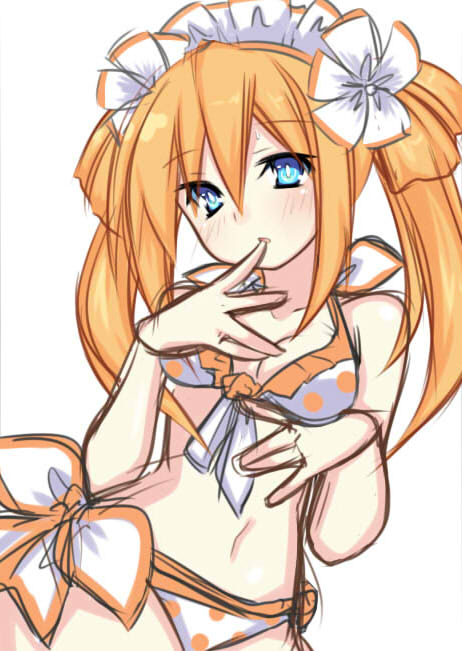 orange heart (neptune and 1 more) drawn by meimu_(infinity)