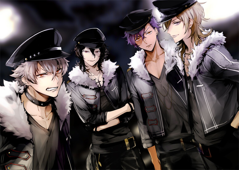 sakuma rei, hakaze kaoru, otogari adonis, and ogami koga (ensemble stars!) drawn by joka_(night_gate)