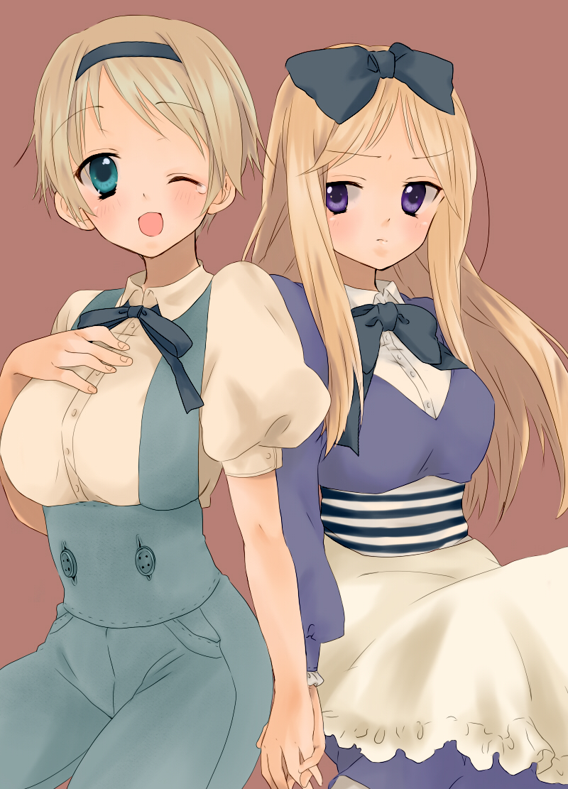 belarus and ukraine (axis powers hetalia) drawn by haru_(razuberii)