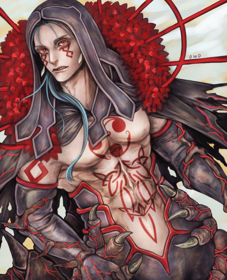 cu chulainn and cu chulainn alter (fate and 1 more) drawn by owo_(hyakushiki003300)