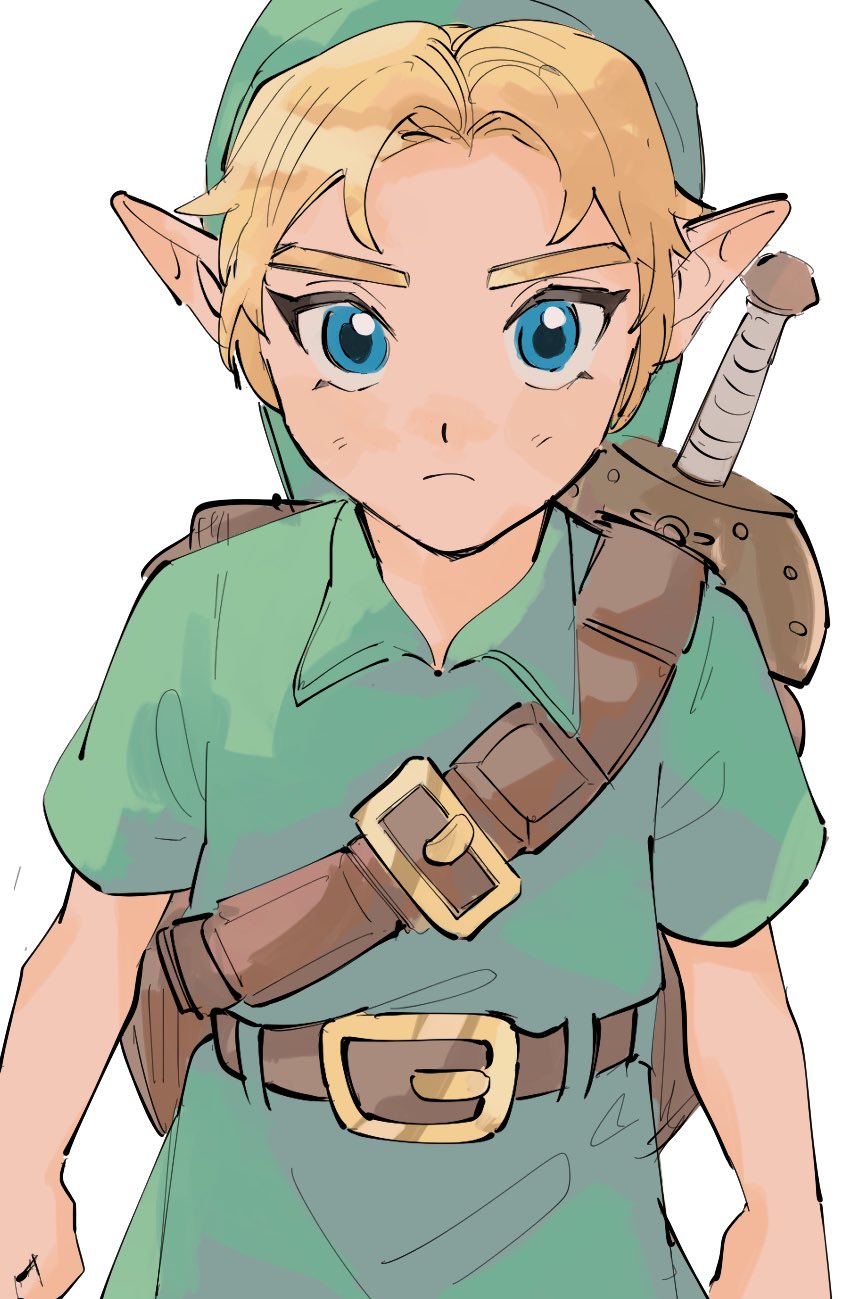 link and young link (the legend of zelda and 1 more) drawn by yamori_(yamoooon21)