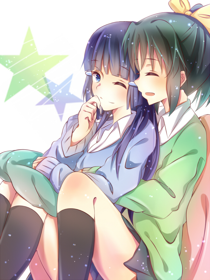 midorikawa nao and aoki reika (precure and 1 more) drawn by saya_(ccmkk54)