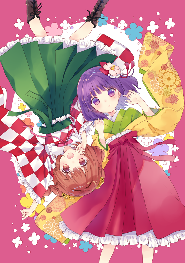 hieda no akyuu and motoori kosuzu (touhou) drawn by torii_sumi