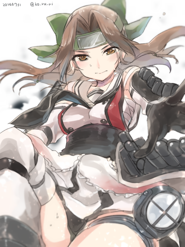 jintsuu and jintsuu kai ni (kantai collection) drawn by koruri