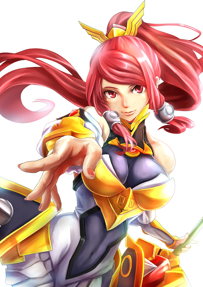 tsubaki yayoi and izayoi (blazblue) drawn by sowel_(sk3)