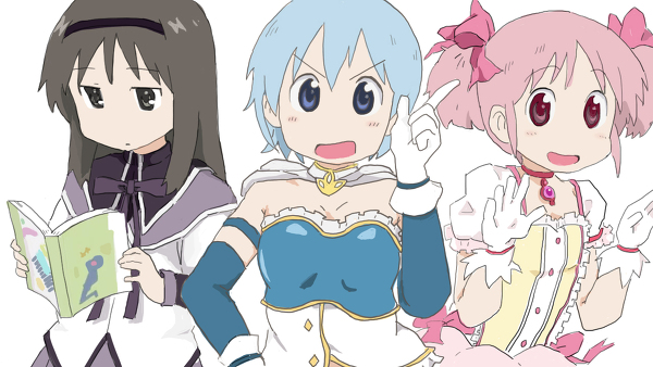 akemi homura, kaname madoka, miki sayaka, naganohara mio, aioi yuuko, and 1 more (mahou shoujo madoka magica and 1 more) drawn by kikikikichigai