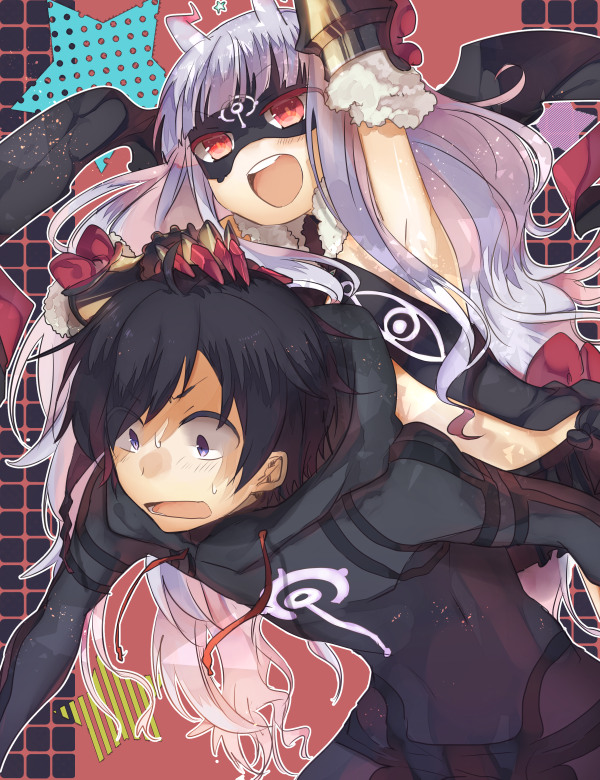 hoshimiya kate, venera-sama, jimon asuta, and dva (sekai seifuku: bouryaku no zvezda) drawn by kazutake_hazano