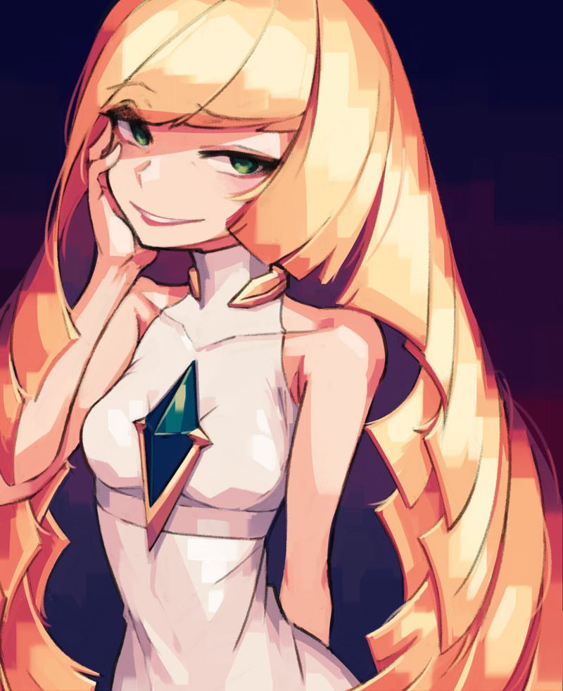 lusamine (pokemon and 1 more) drawn by makaroll