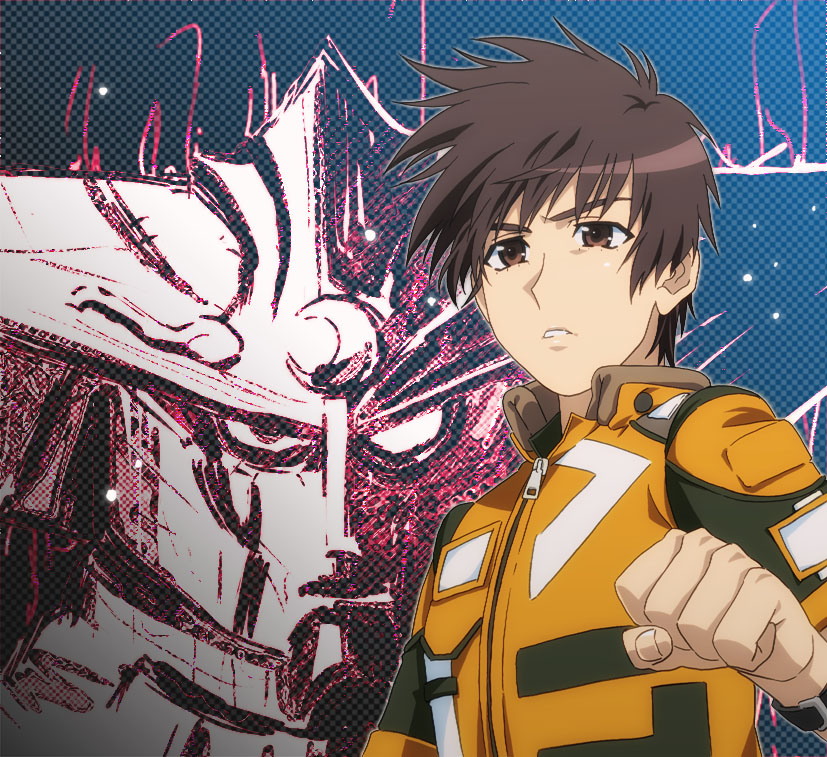 mikazuki zero and kazeo isurugi (tekkouki mikazuki) drawn by yuu_(masarunomori)