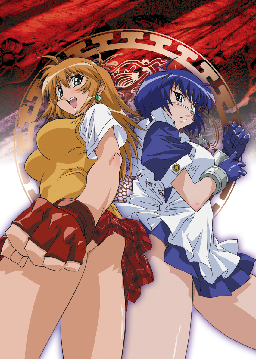 ryomou shimei and sonsaku hakufu (ikkitousen) drawn by hasegawa_shin'ya