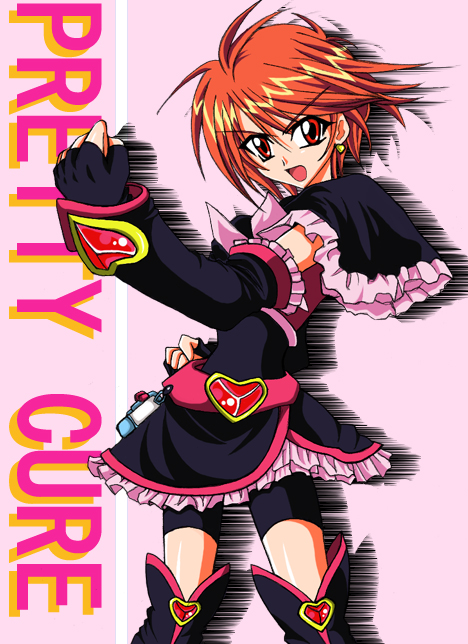 misumi nagisa and cure black (precure and 1 more) drawn by arudebido