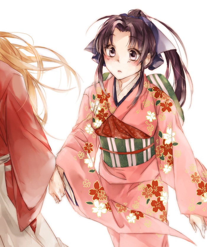 himura kenshin and kamiya kaoru (rurouni kenshin) drawn by kopori