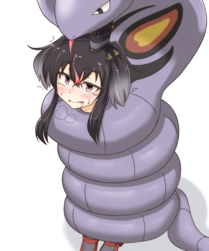 tokitsukaze and arbok (kantai collection and 1 more) drawn by konokiya