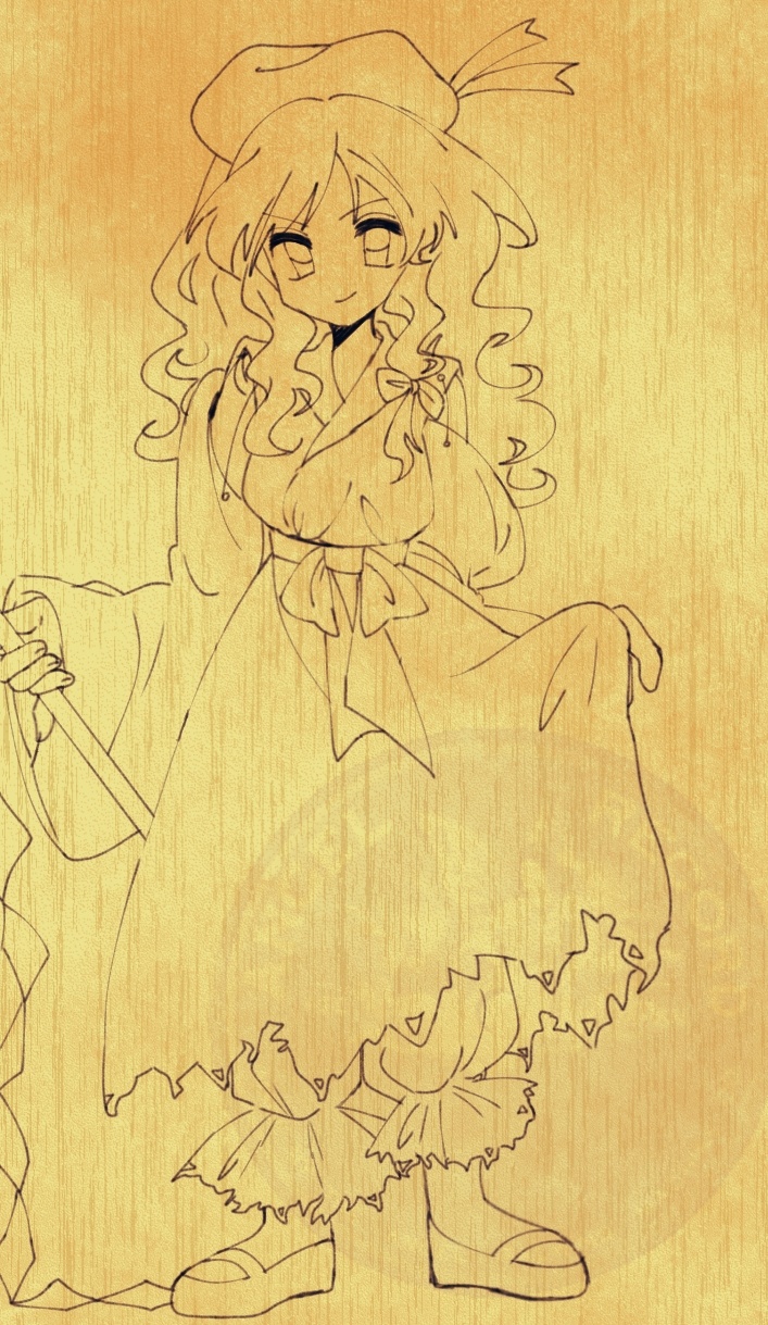 hourai girl (touhou and 1 more) drawn by rokisomg