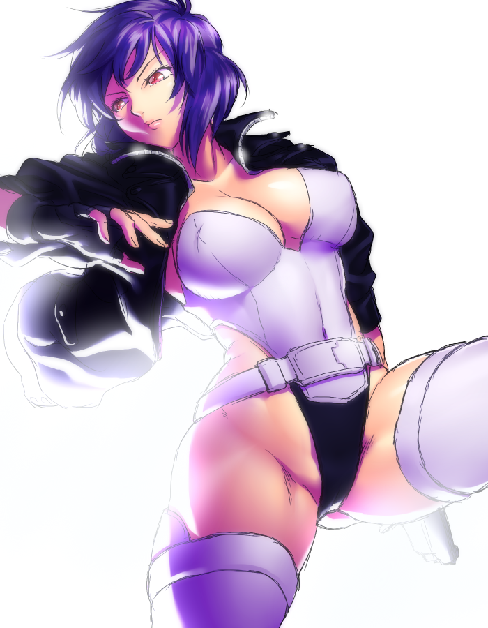 kusanagi motoko (ghost in the shell and 1 more) drawn by onsoku_inu