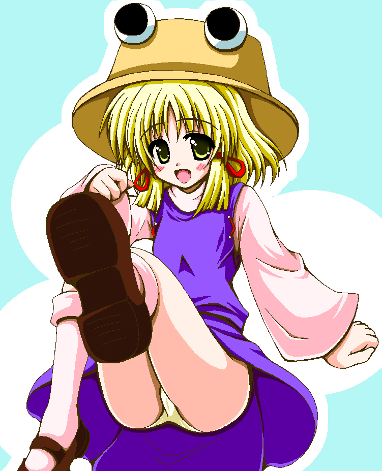 moriya suwako and pyonta (touhou) drawn by nagana_sayui